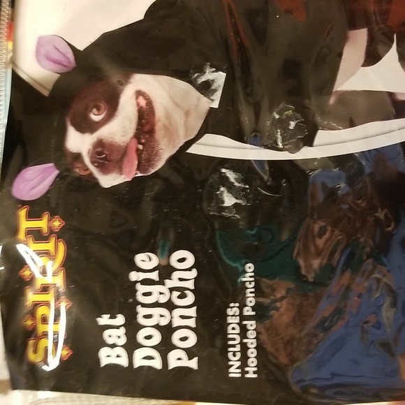 Spirit of Halloqeen bat doggie poncho - Picture 3 of 4